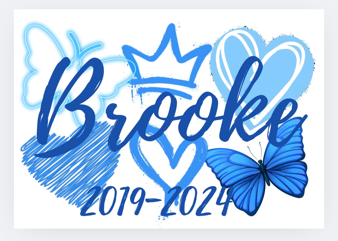 Leavers shirt (butterflies and hearts)