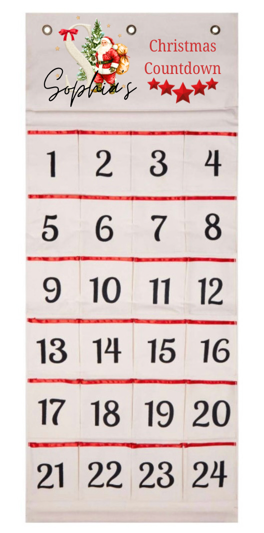 Personalised Christmas advent calender