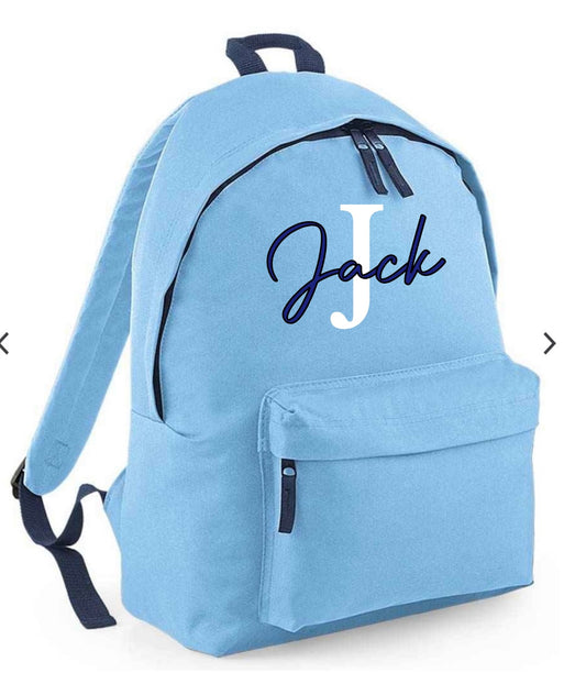 18L name and initial backpack