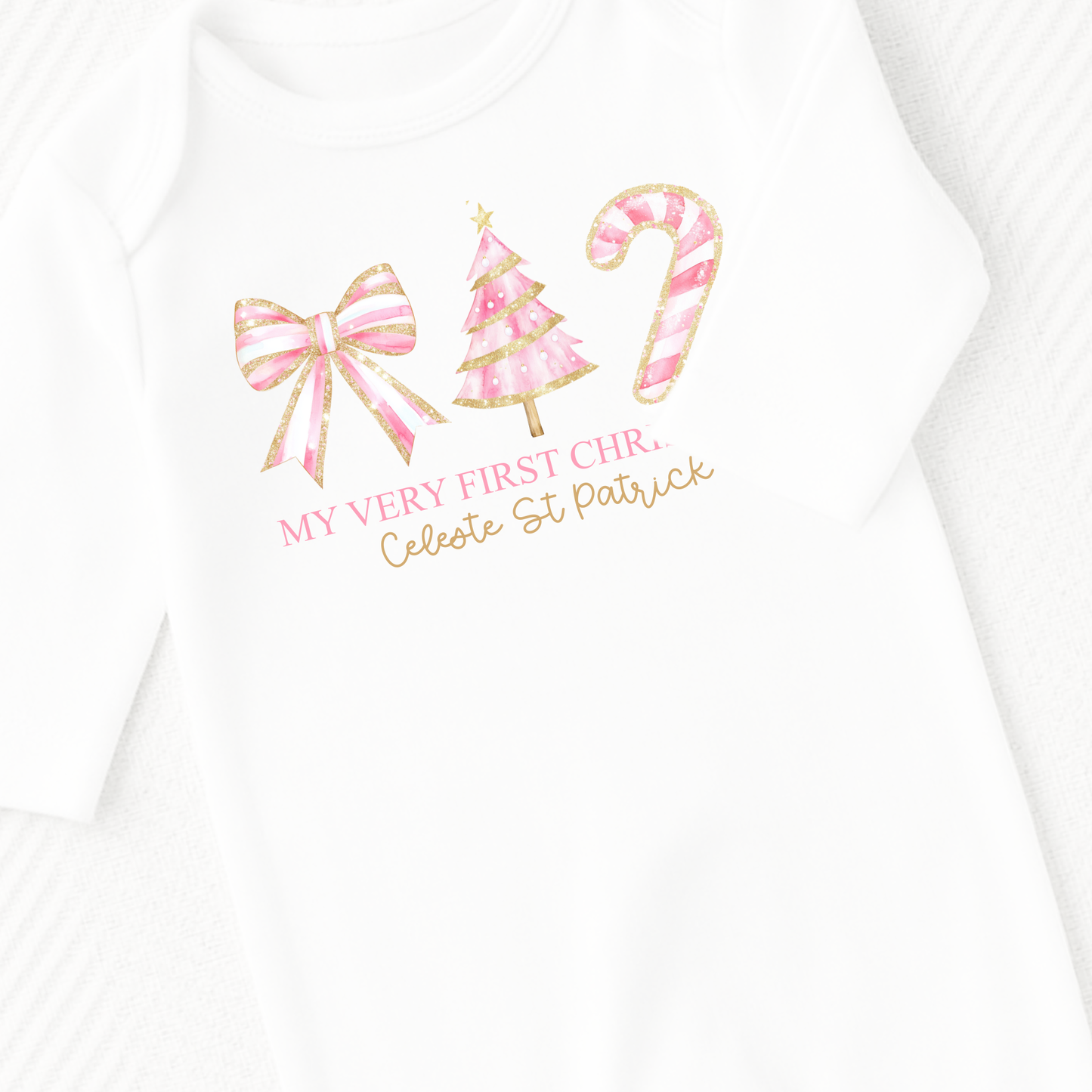 Candy cane stripe romper suit