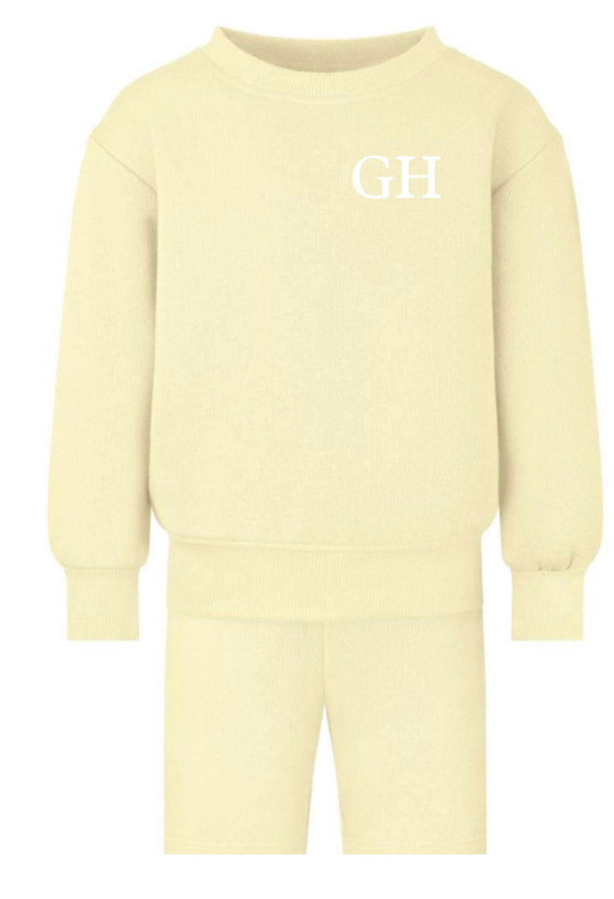 Sweatshirt and shorts set