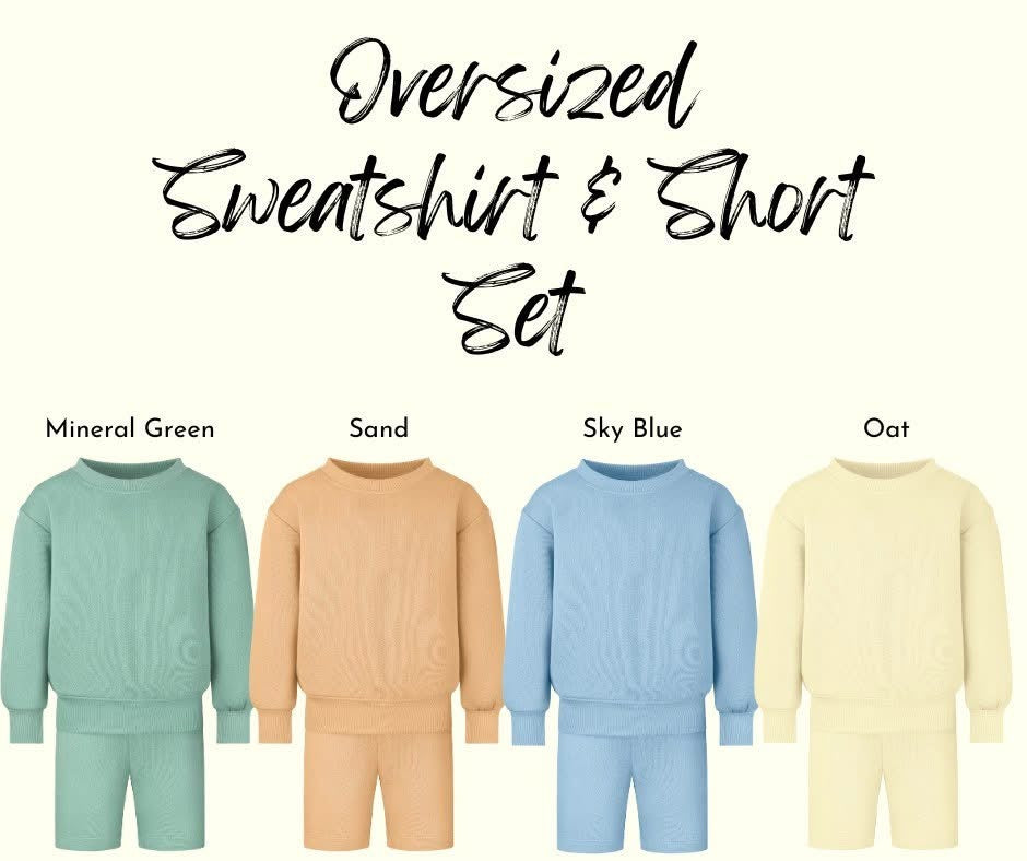 Sweatshirt and shorts set