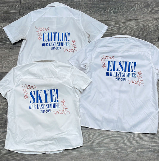 Leavers shirt (mamma Mia inspired)