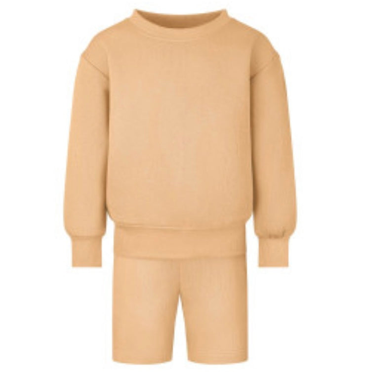 Sweatshirt and shorts set