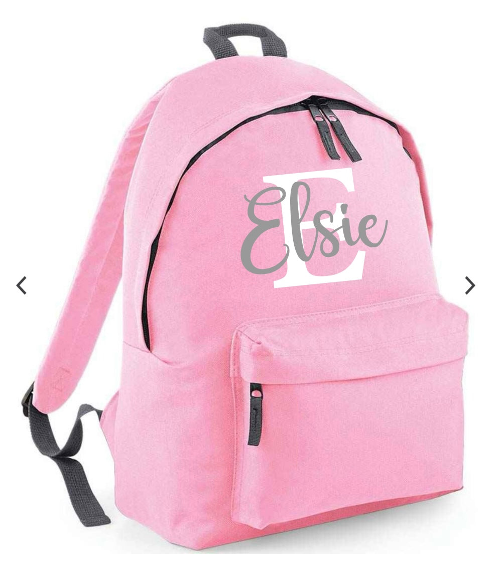 18L name and initial backpack