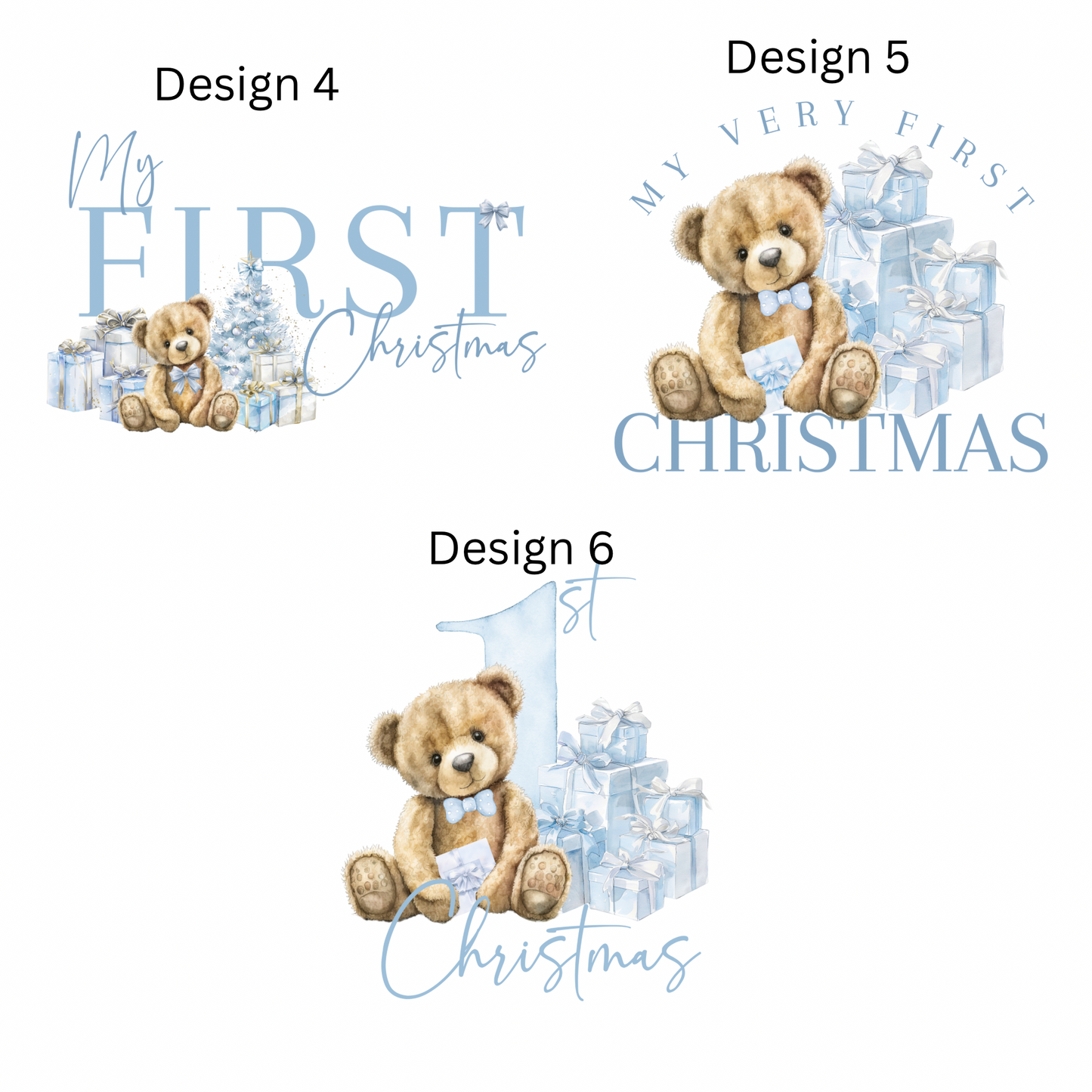 Baby 1st Christmas, personalised Christmas pyjamas, nutcracker, cute bunny, Santa, my first Christmas sleepsuit.