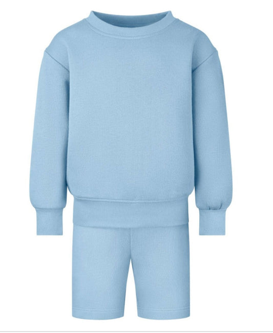 Sweatshirt and shorts set
