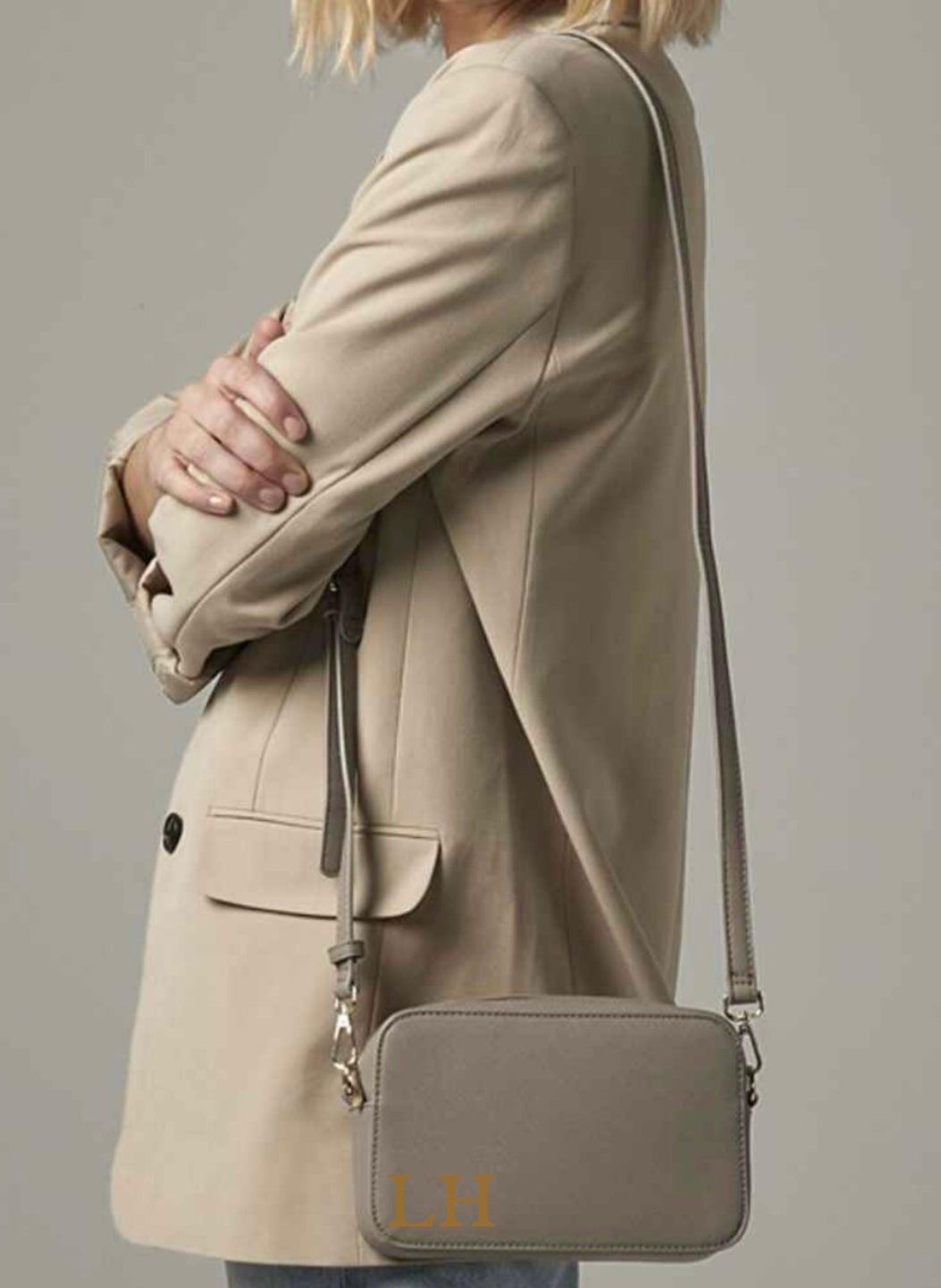 Crossbody initial bag
