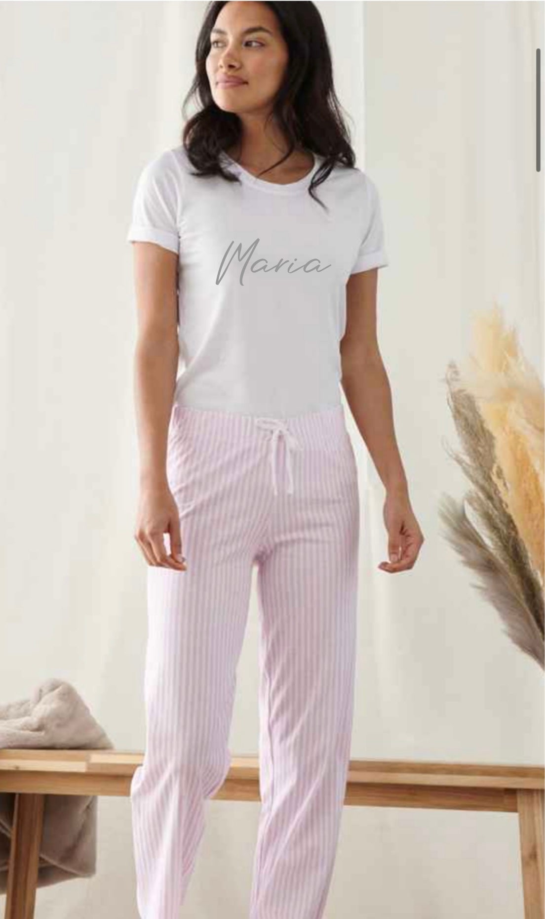 Ladies pyjamas in a bag bundle with slippers