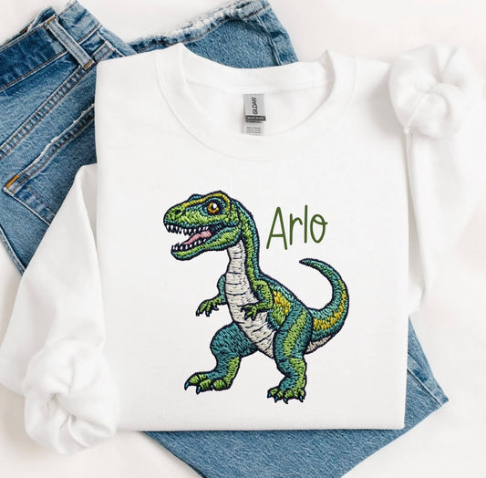 Dinosaur (embroidery style) sweatshirt