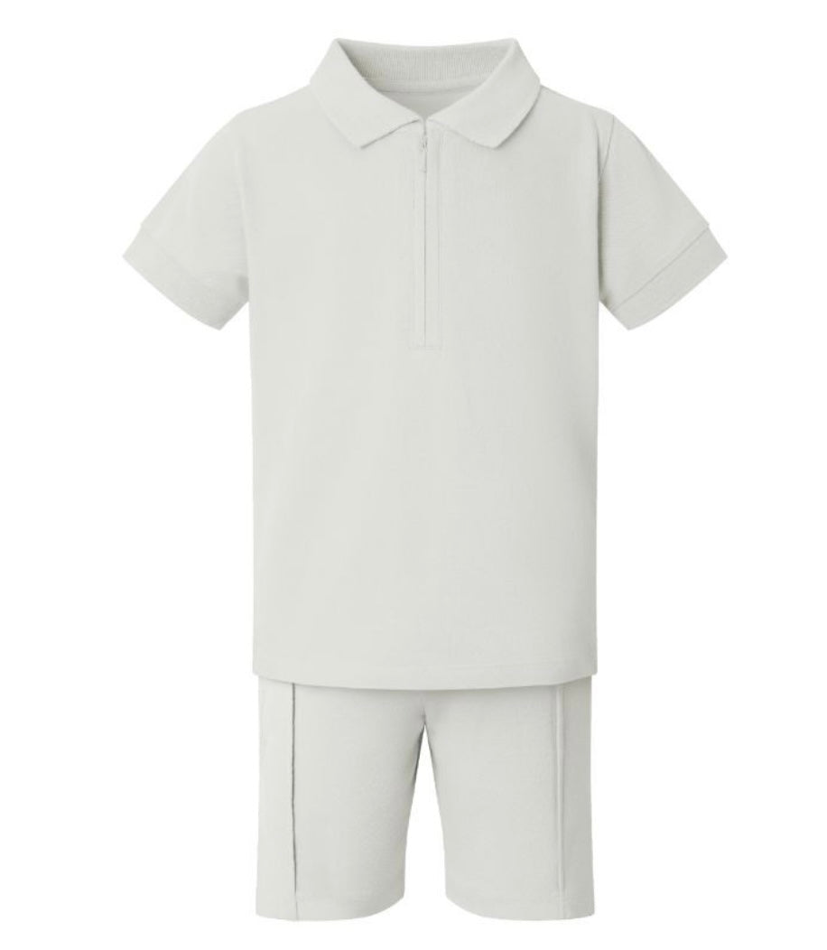 Boys T-shirt and short polo set