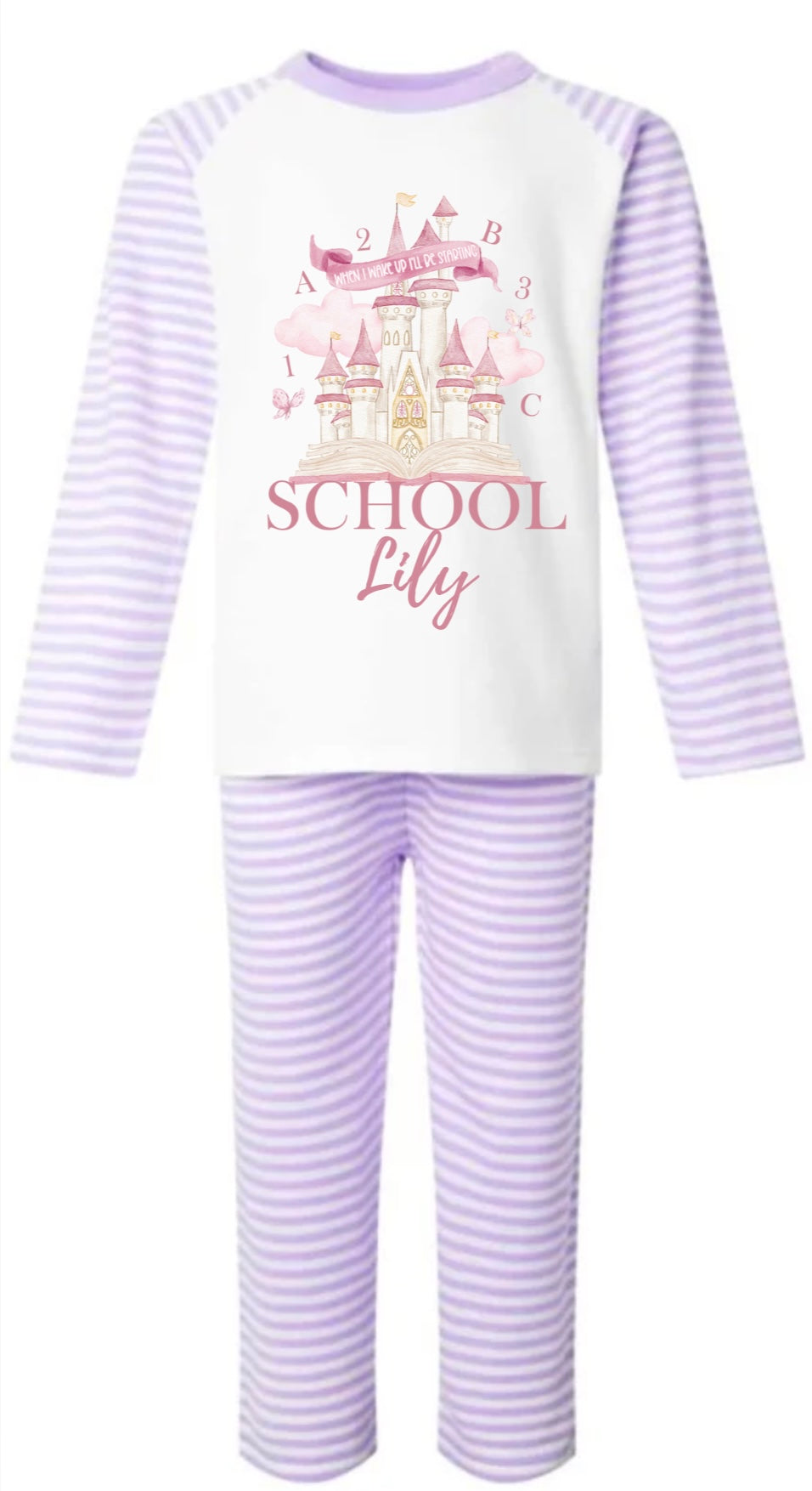 When I wake up pjs (fairytale school theme )