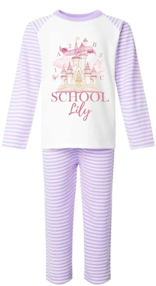 When I wake up pjs (fairytale school theme )