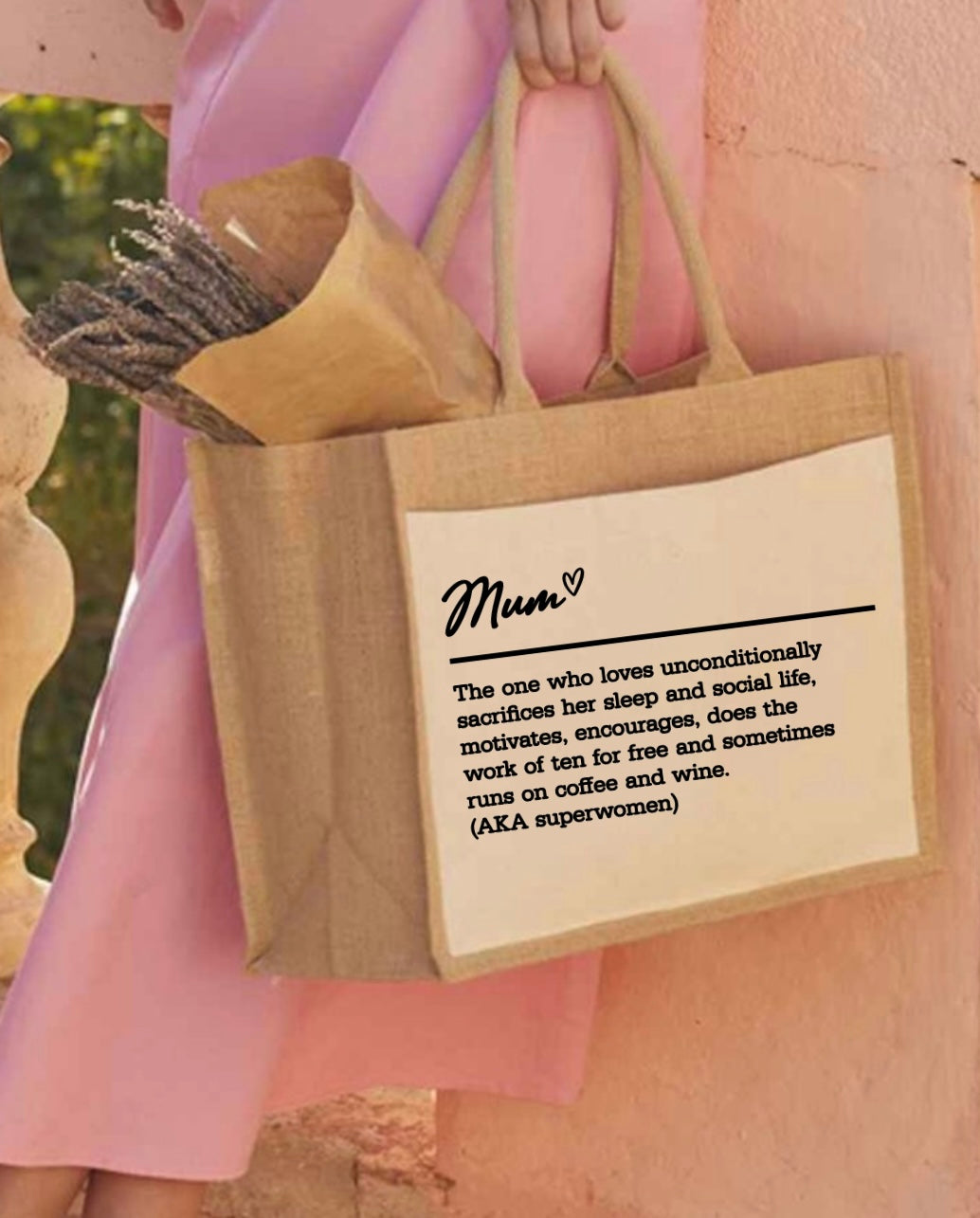 Mother’s Day jute bag