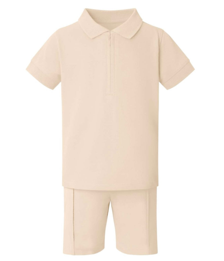 Boys T-shirt and short polo set