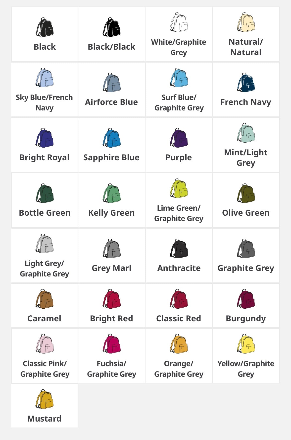 18l backpack with image and name