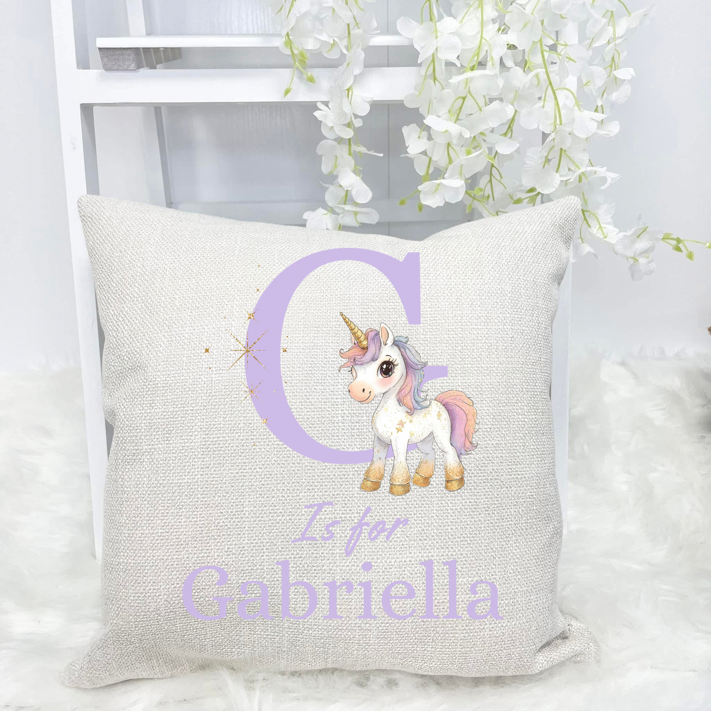 Personalised initial cushion