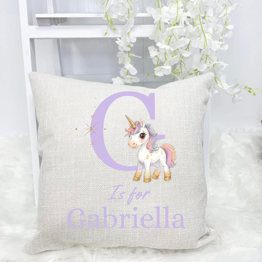 Personalised initial cushion