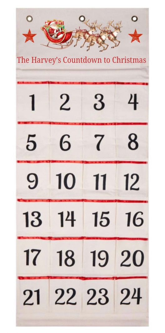 Personalised Christmas advent calender