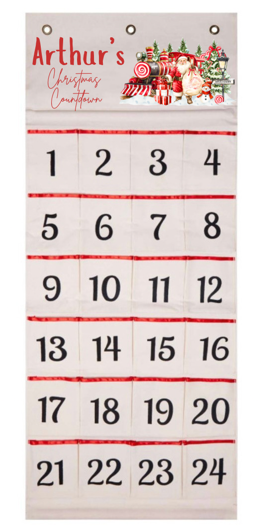 Personalised Christmas advent calender