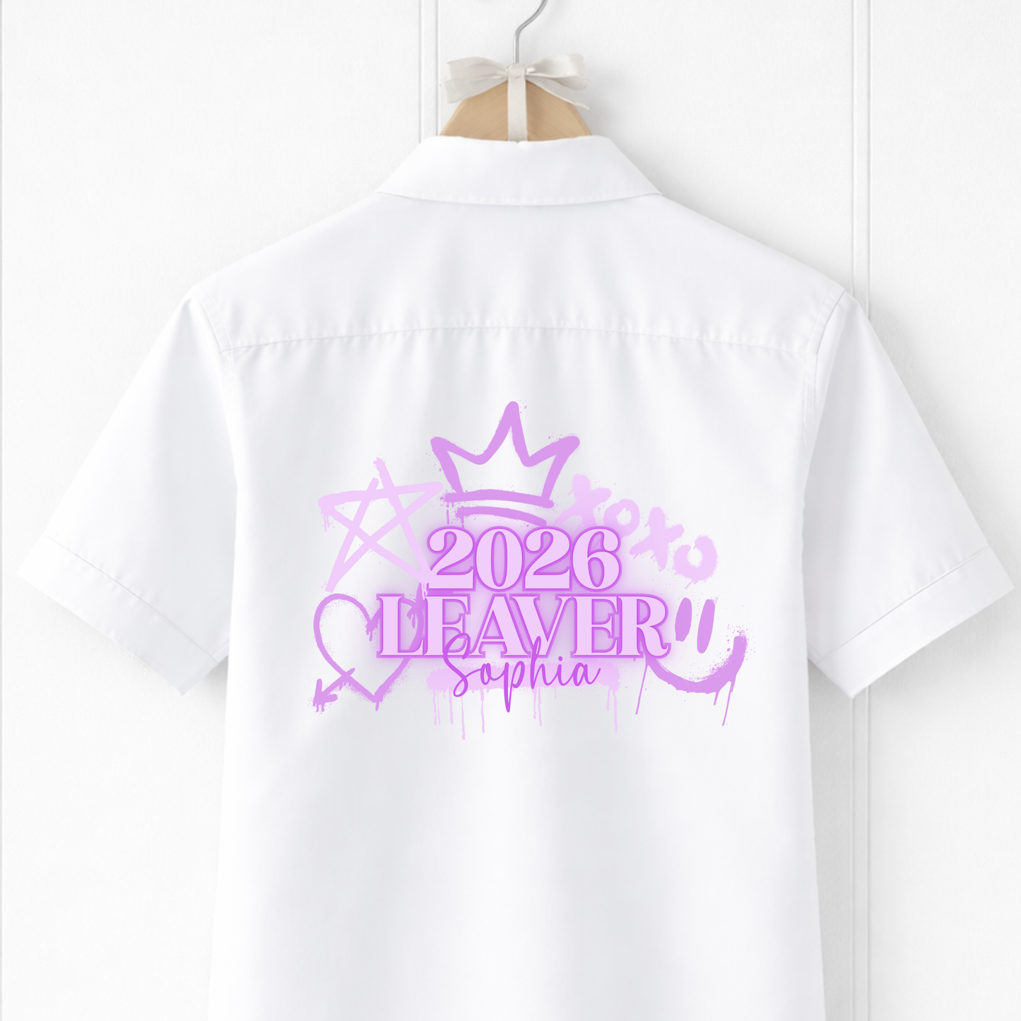 Leavers shirt (graffiti style 1 colour)