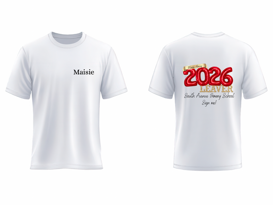 Leavers 2026 “sign me” tshirt