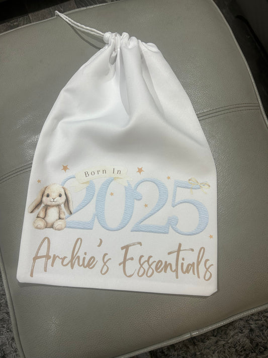 Born in 2025 essentials bag
