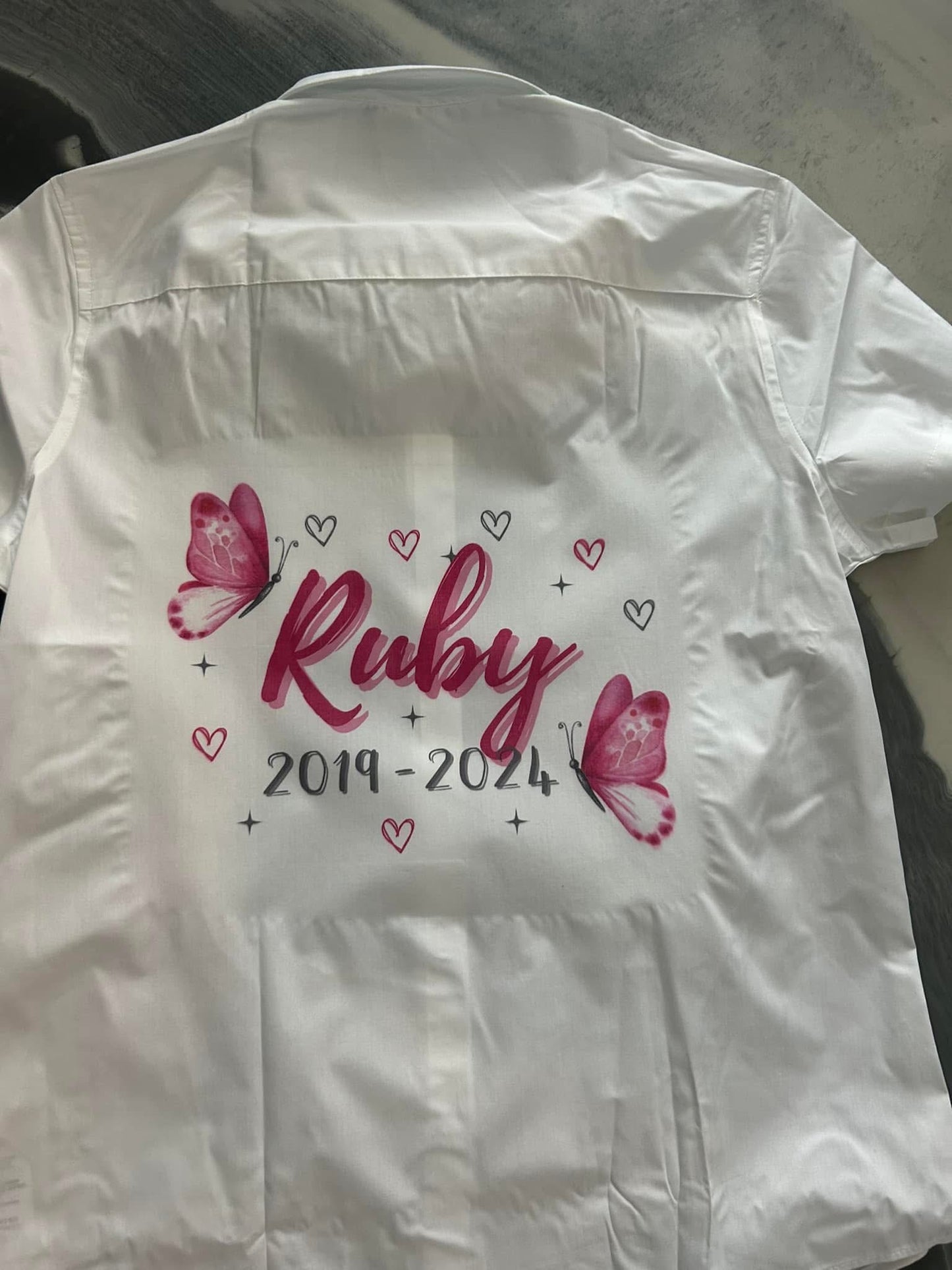 Leavers shirt (butterfly design)