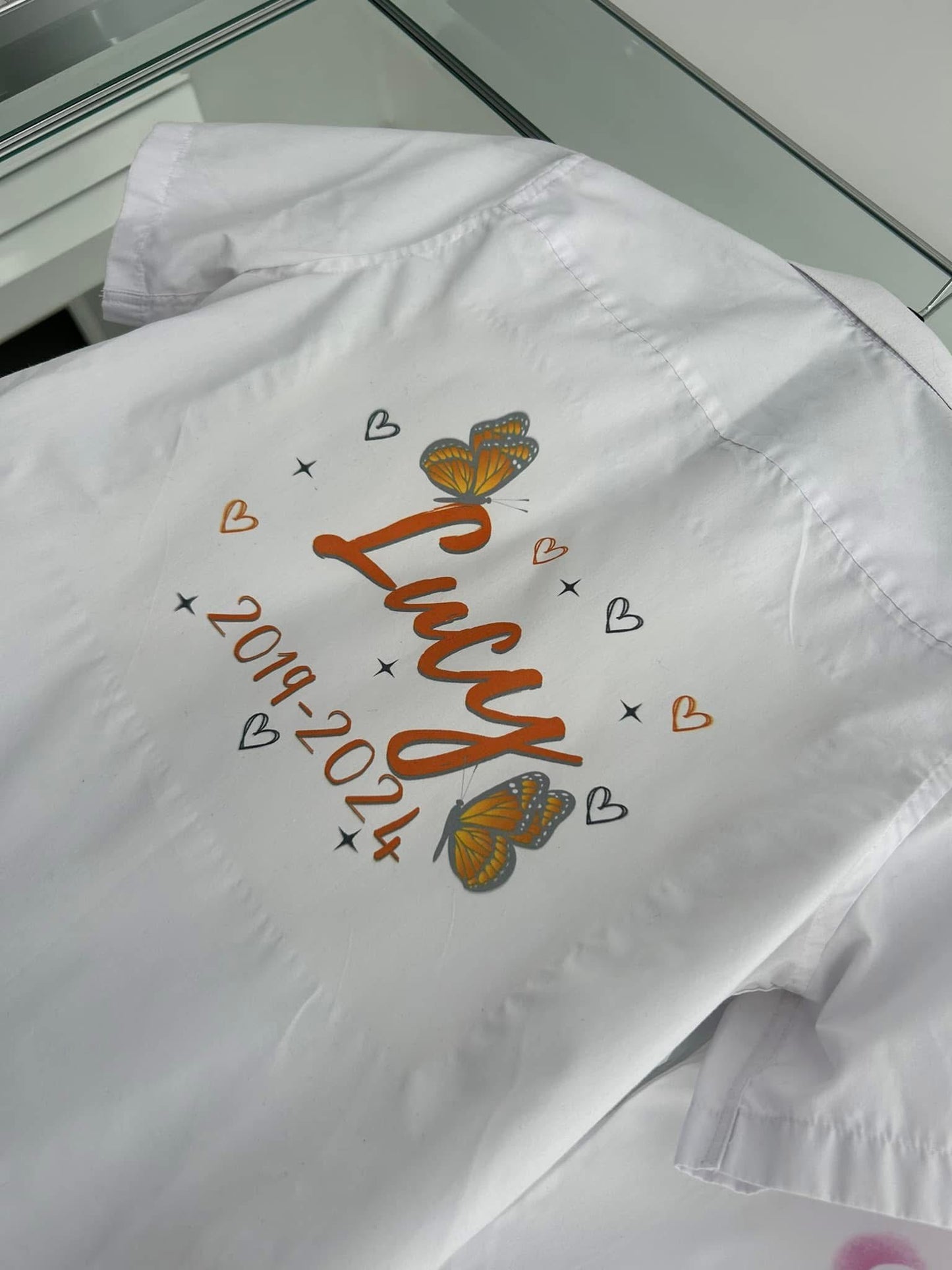 Leavers shirt (butterfly design)