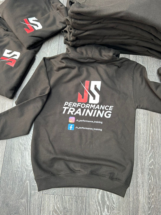 JS Performance training hoodie in black (Adult)